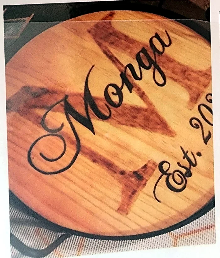 Personalized charcuterie and serving board